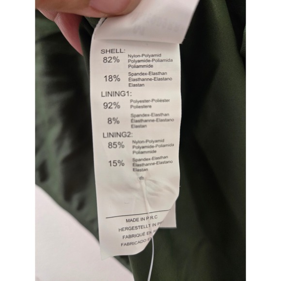 Cupshe Women's Tummy Contouring One Piece Swimsuit Olive Green Ruched Ties - Picture 6 of 7